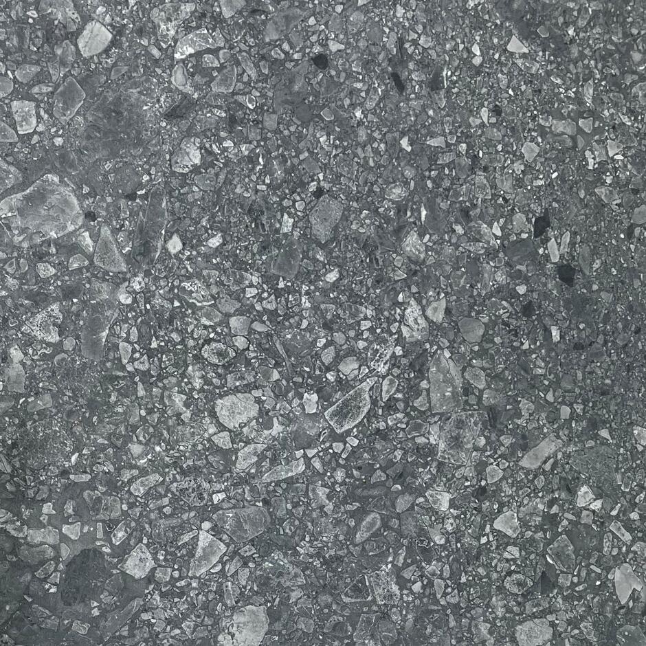 Terrazzano Black Porcelain Paving dark grey garden slabs