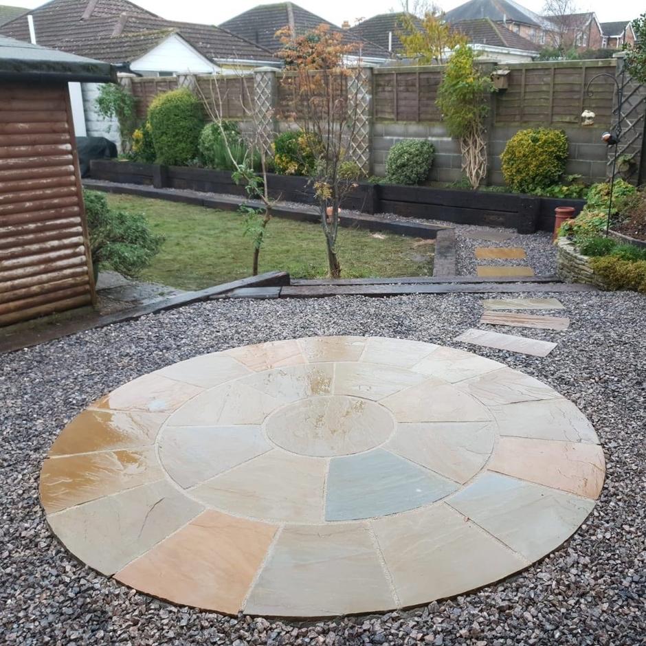 Buff Blend sandstone circle kit with chippings