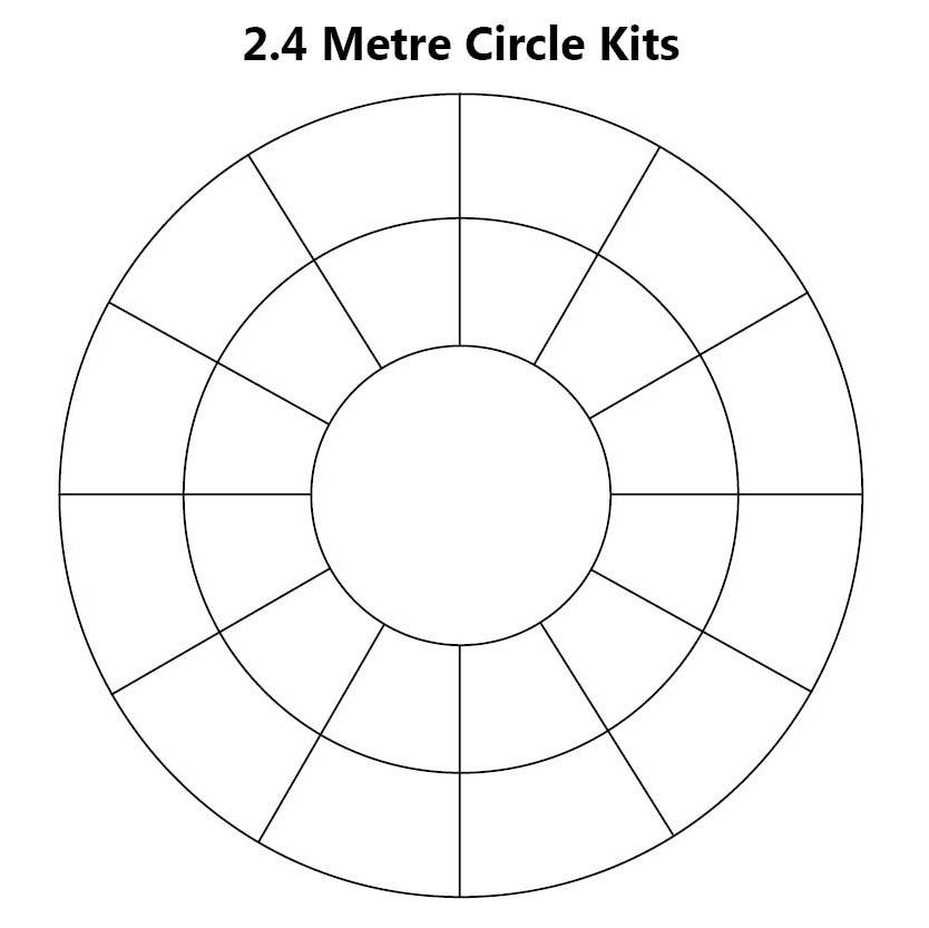 2.4m sandstone circle kit layout guides