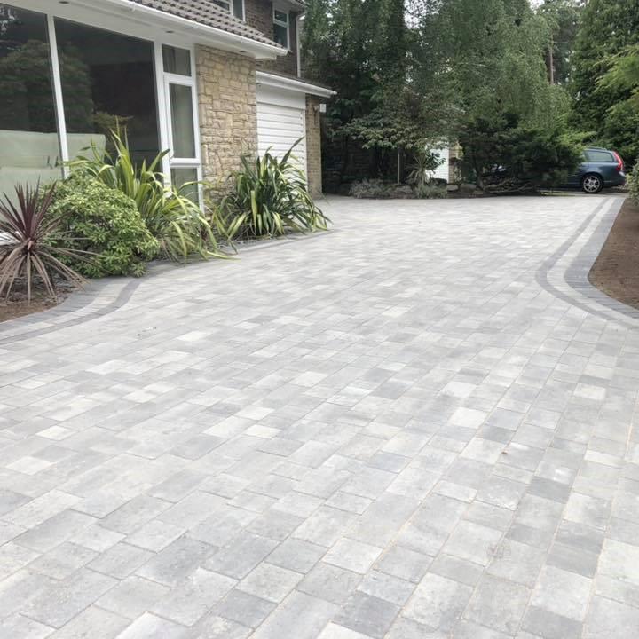 Dove Grey Limestone Block Paving Stone Zone & Landscaping Supplies