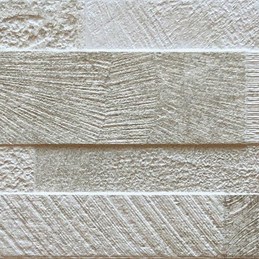 Volcano Beige 3D Porcelain Cladding tile up-close