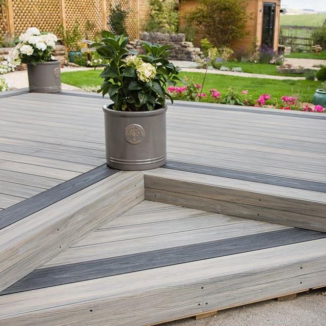 Composite Prime HD Dual Deck Antique grey in garden