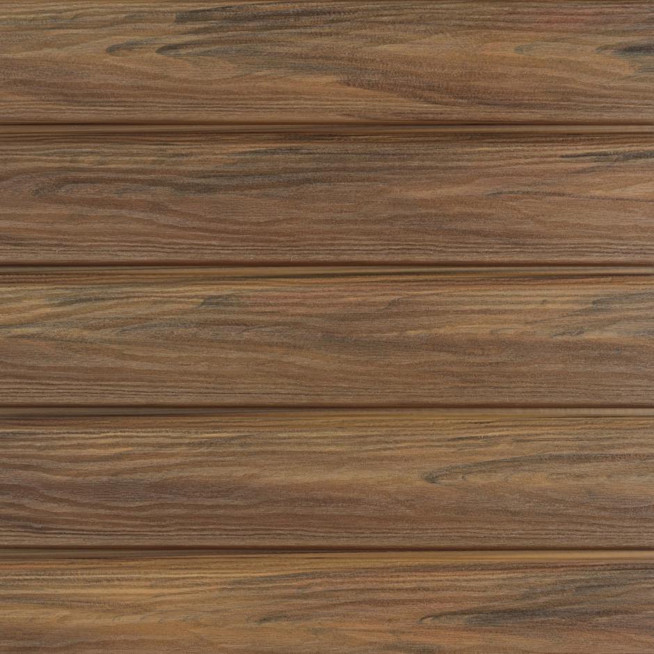 Composite prime HD Clad Pro Cedar Brown cladding up-close