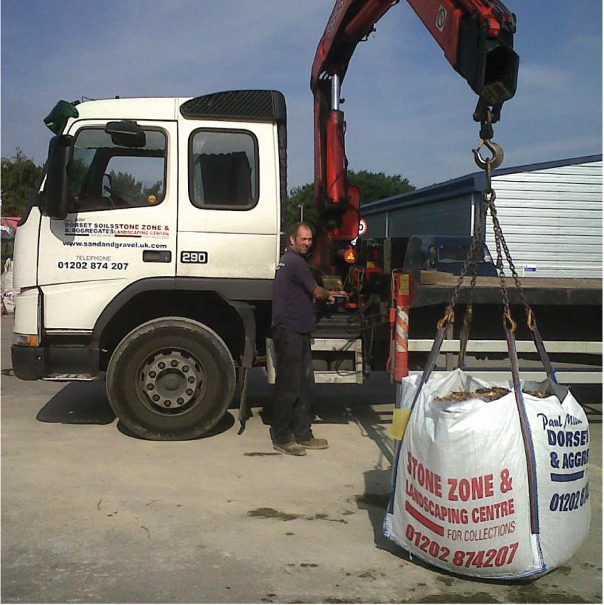 Jumbo Bag Away Plaster Board Waste Collection grab lorry