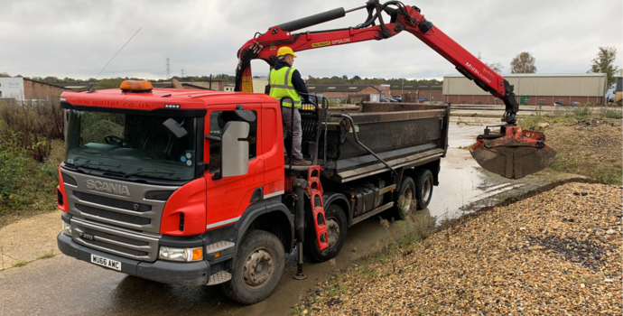 Muckaway large landscaping and building waste collection service