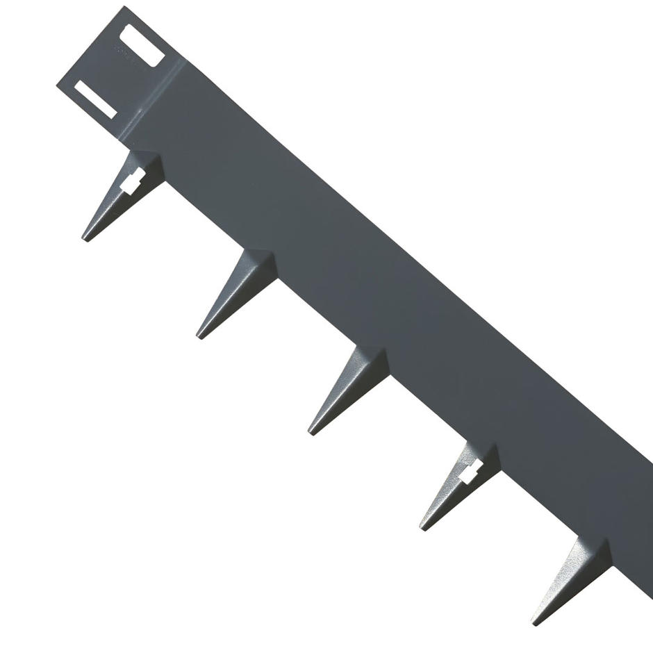 CORE 100mm Flexible Steel Edge, Powder Coated grey edging