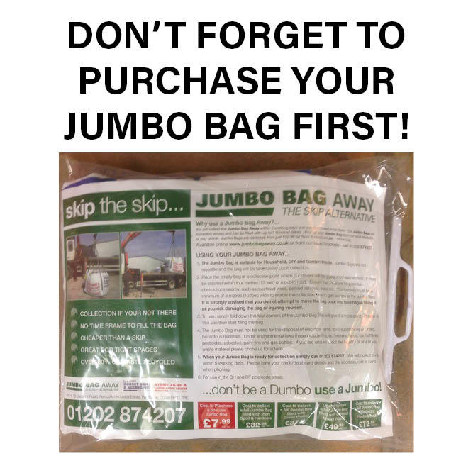 don't forget your jumbo hippo bag