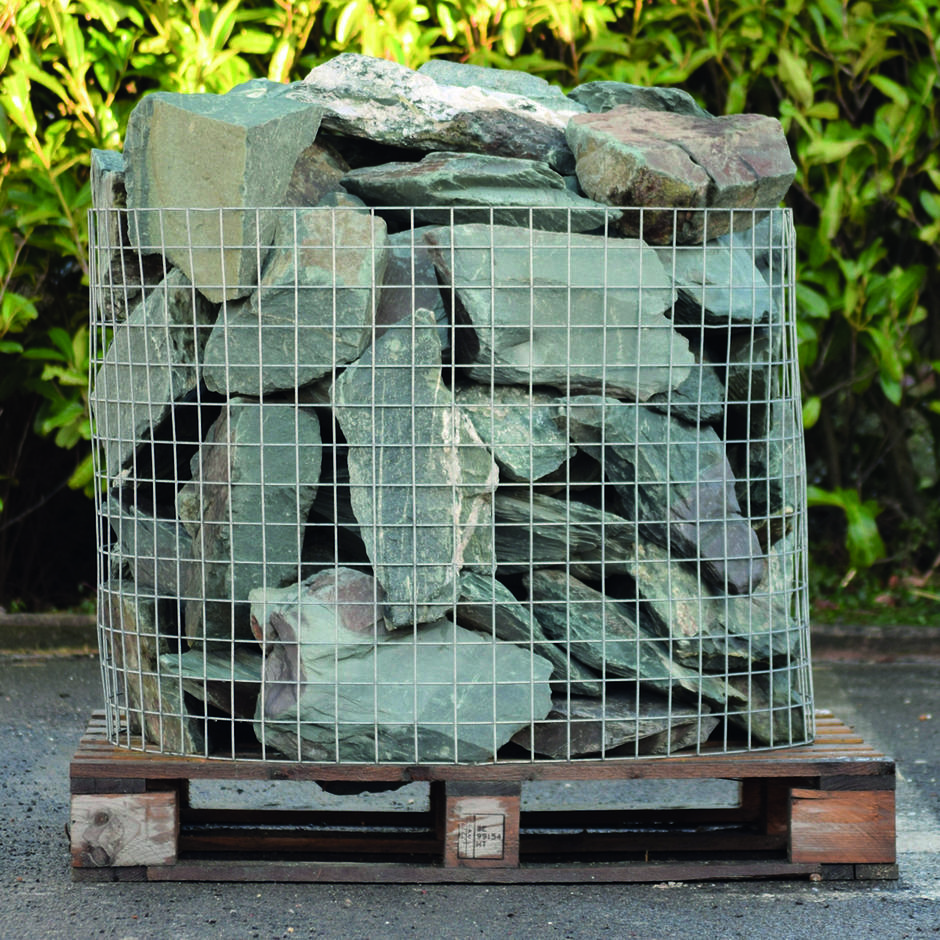 Green Slate Rockery natural garden stone