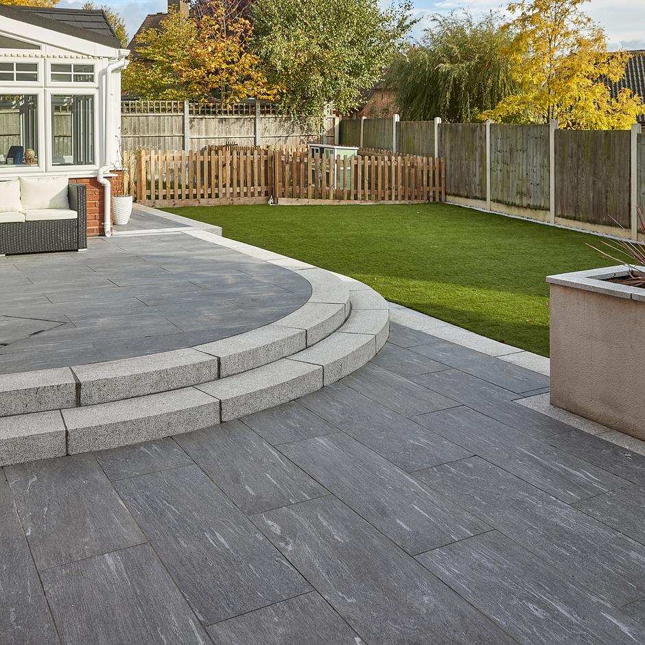 Brett Elegante Quartz Porcelain Paving, Anthracite