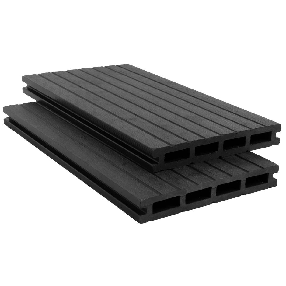 charcoal black composite decking