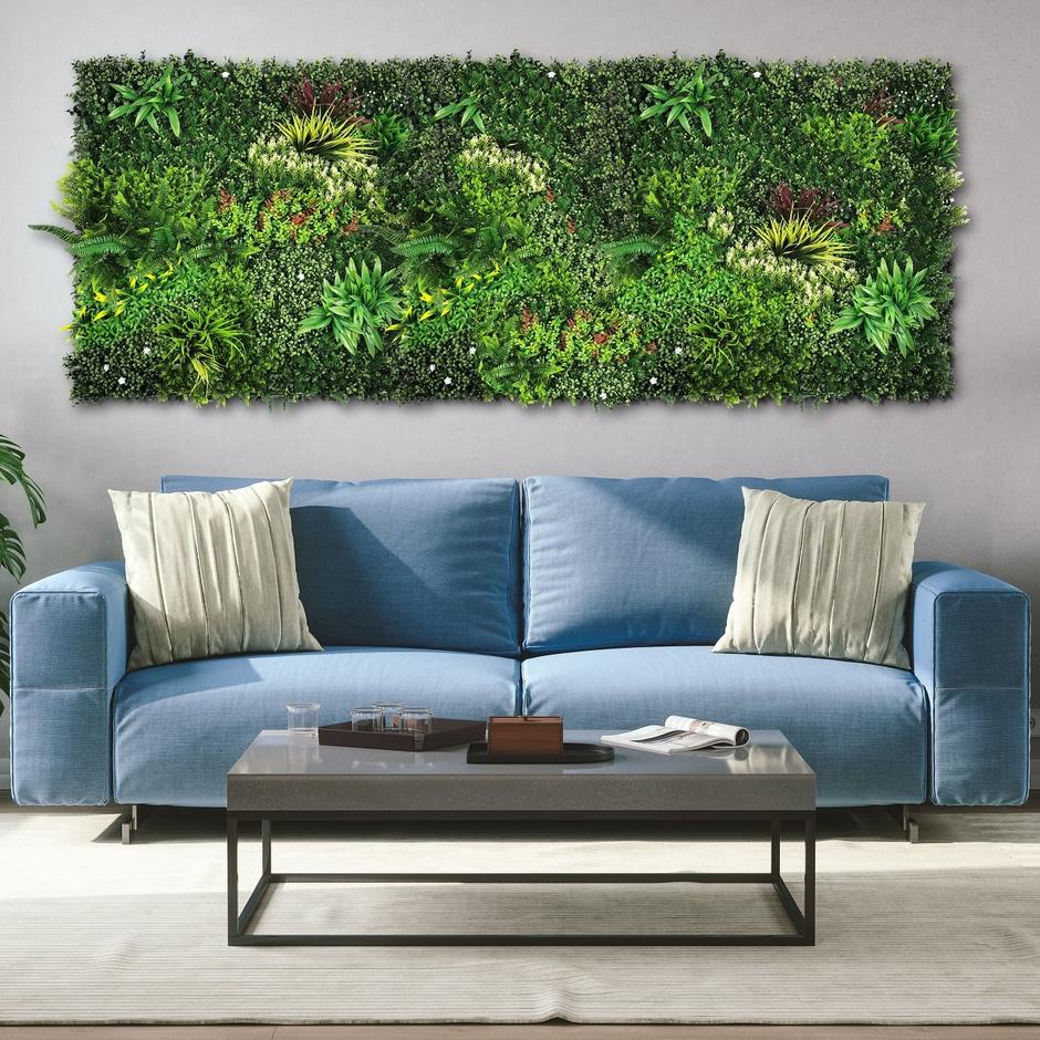 floral dream artificial wall in living room