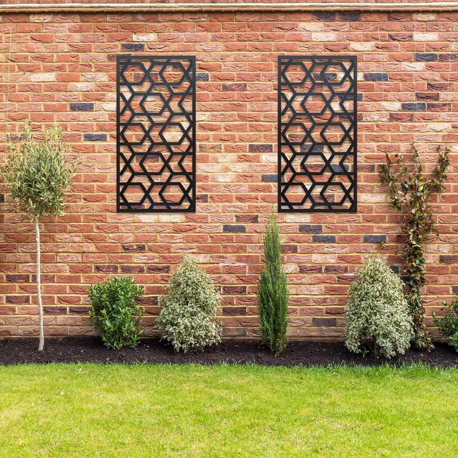 CORE Hive Black Metal Screen without planters on walls