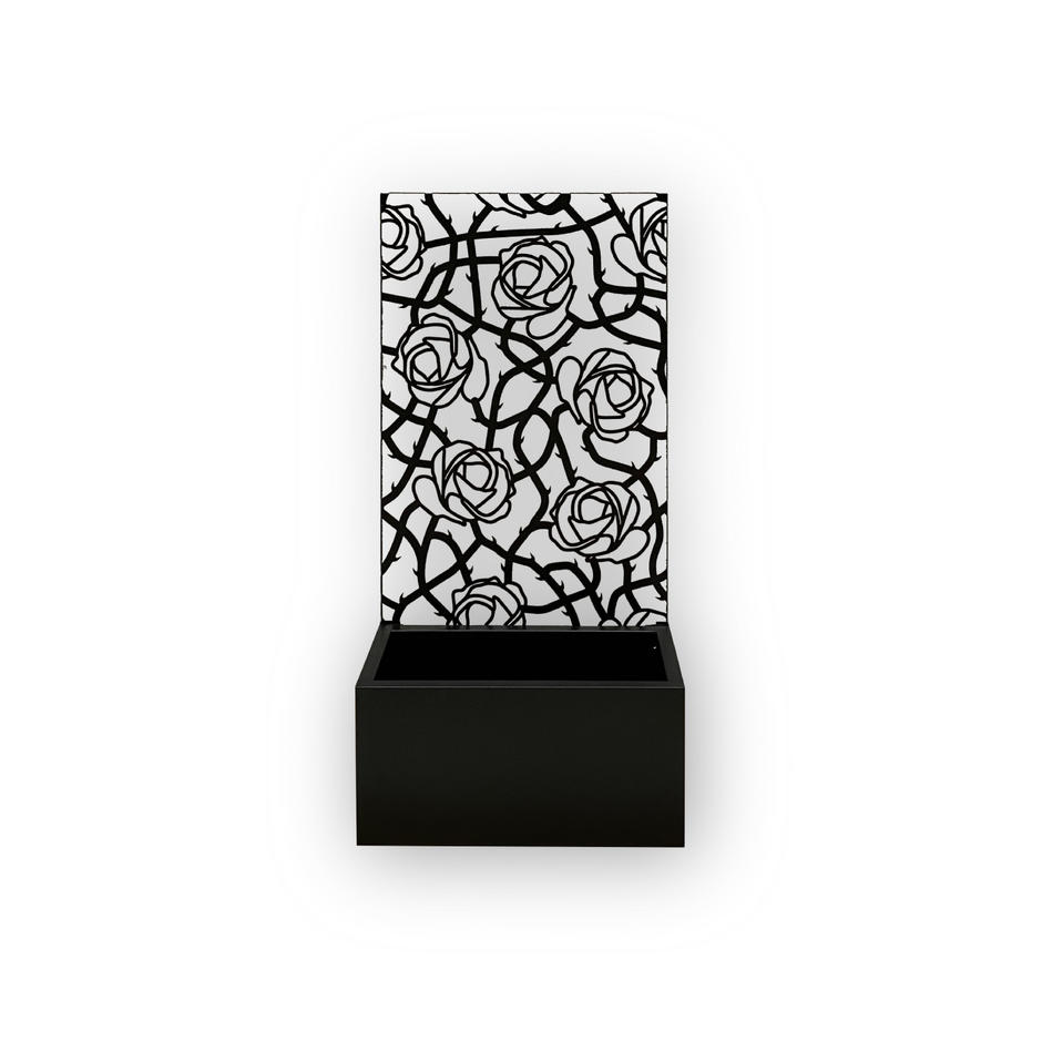 CORE Entangled Black Metal Screen rectangle planter front view