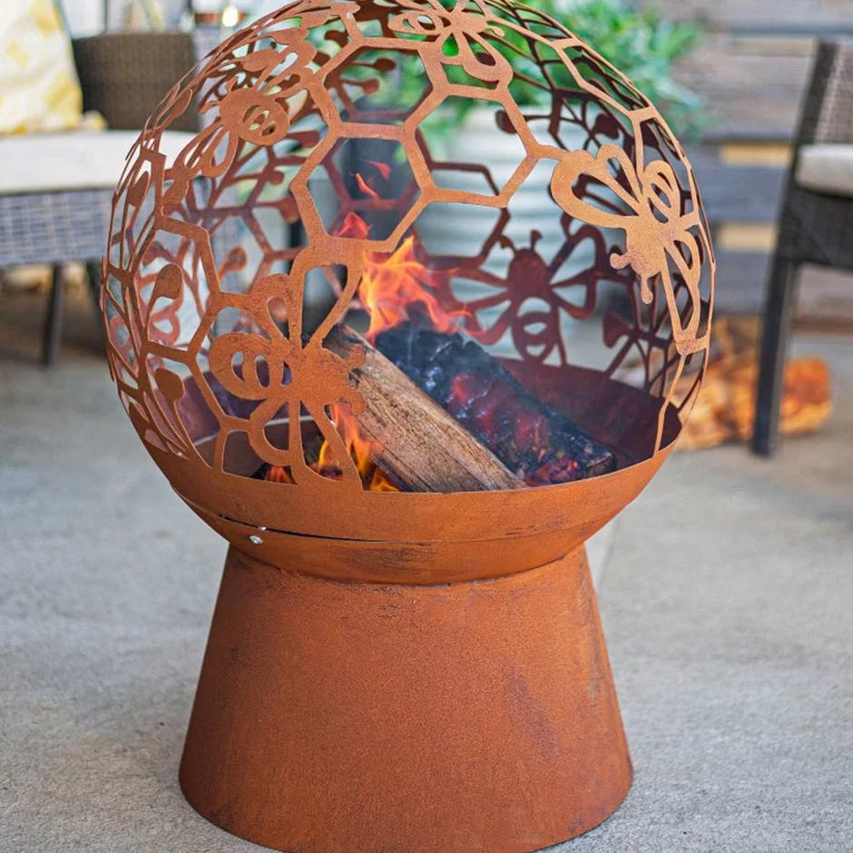 Honey Bee Firepit in back garden