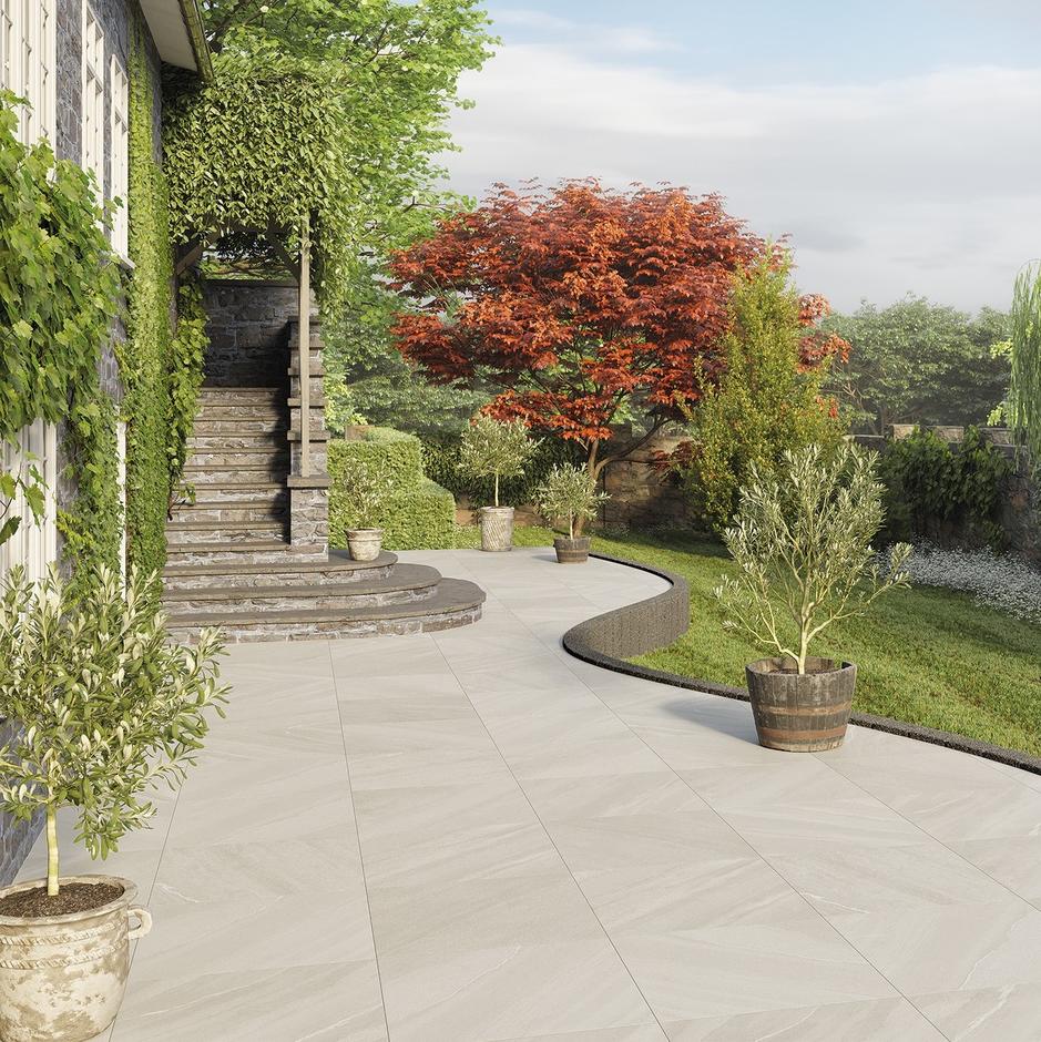 Sorano Gris Porcelain Paving I Stone Zone & Landscaping Centre I For