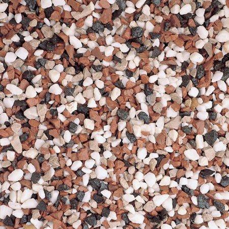multi-mix decorative chippings up close wet