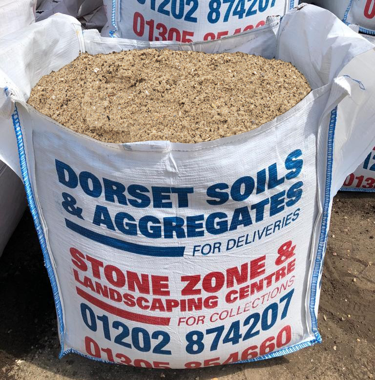 Sharp Sand in stone zone bulk bag
