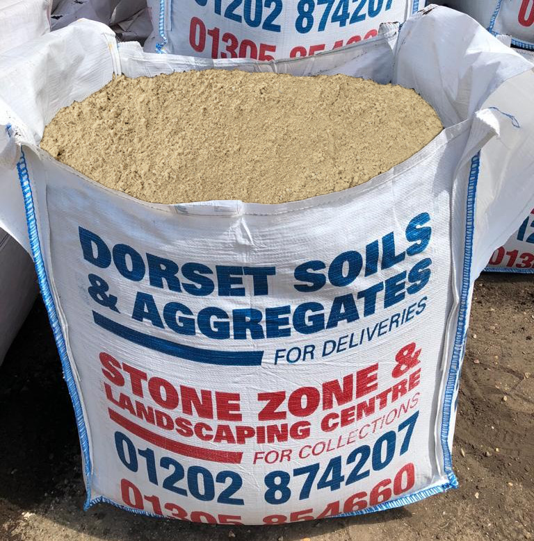 washed rendering sand in stone zone bulk bag