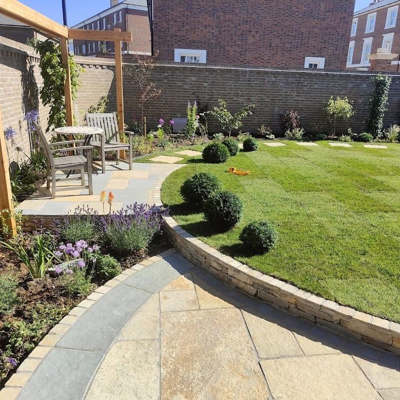 Citron Yellow Limestone Paving beige golden patio slabs