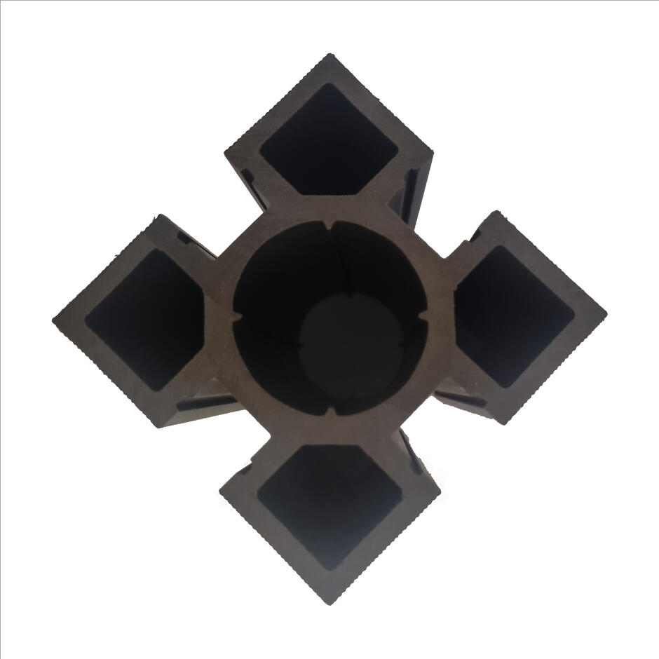 Composite Fencing Direct Range composite co-extrusion post birds eye view