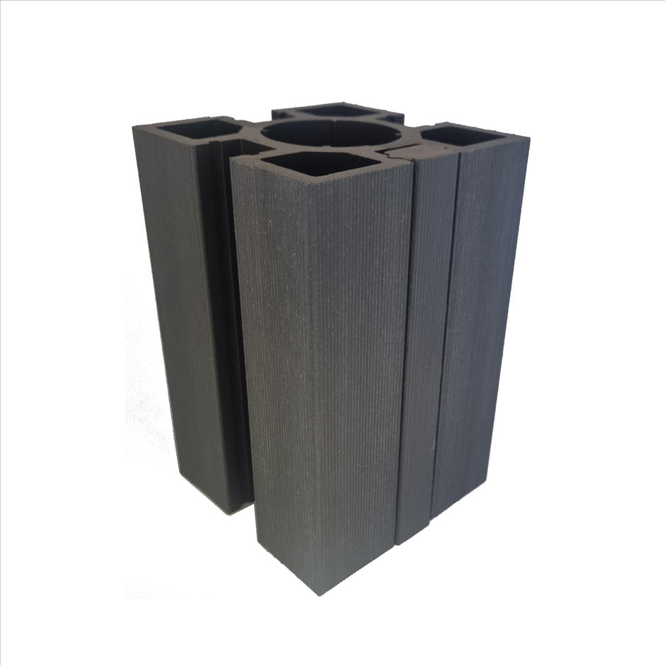 Composite Fencing Direct Range composite co-extrusion fence post with trim board