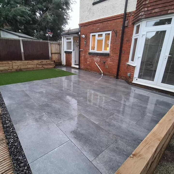 grey black sienna garden paving slabs