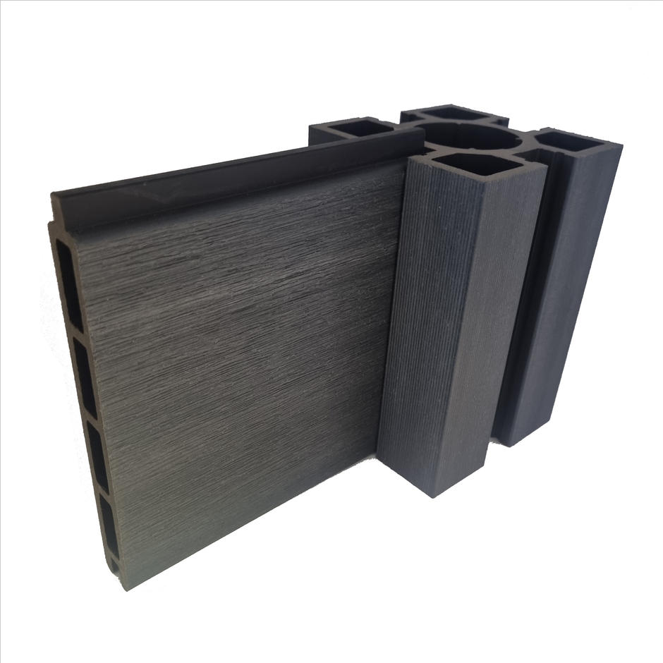wessex composite grey fencing post and board