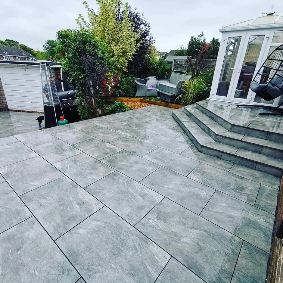 Affordable Grey Porcelain Paving