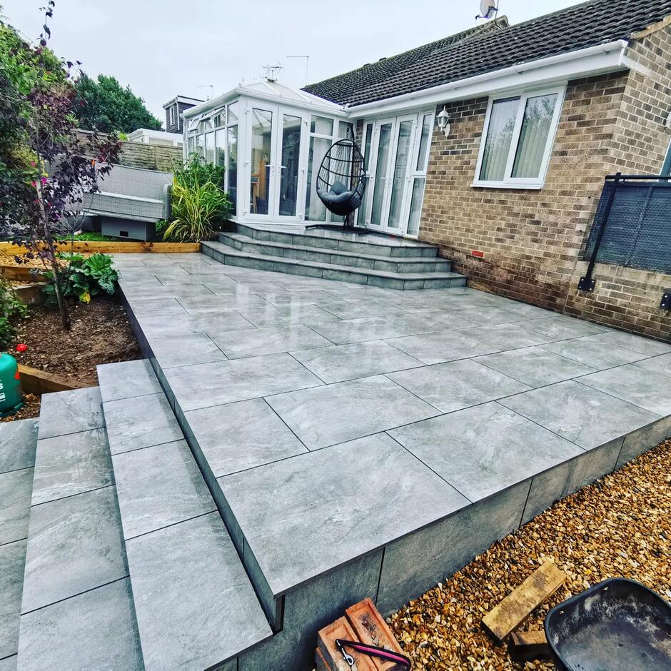 Light Grey Porcelain Paving
