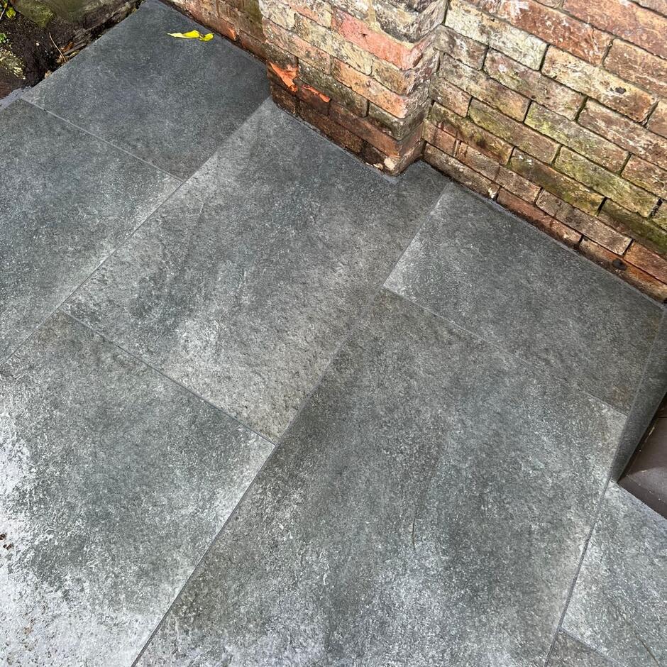 grey black sienna garden paving slabs