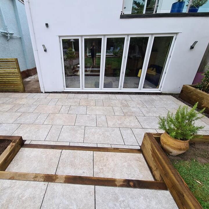 Travertine Beige Weathered Porcelain Paving I Stone Zone
