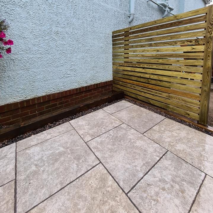 Travertine Beige Weathered Porcelain Paving