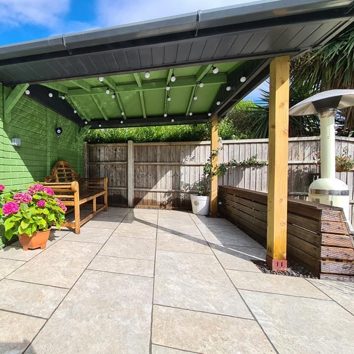 Travertine Beige Weathered Porcelain Paving I Stone Zone