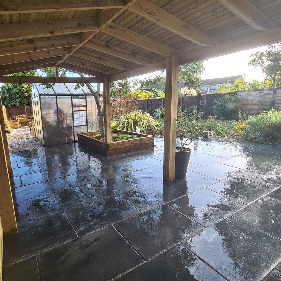 Carbon Black Limestone Paving Stone Zone & Landscaping Supplies