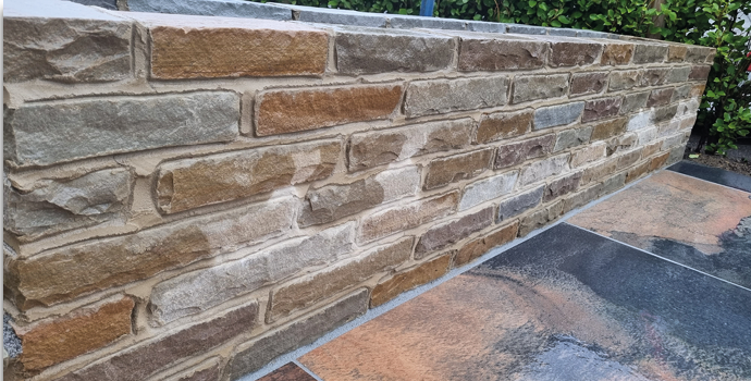 Stone walling and cladding image with garden finance options
