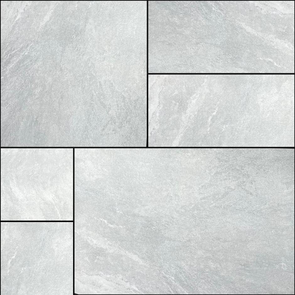 Sienna™ Jupiter Argent Porcelain Paving patio pack