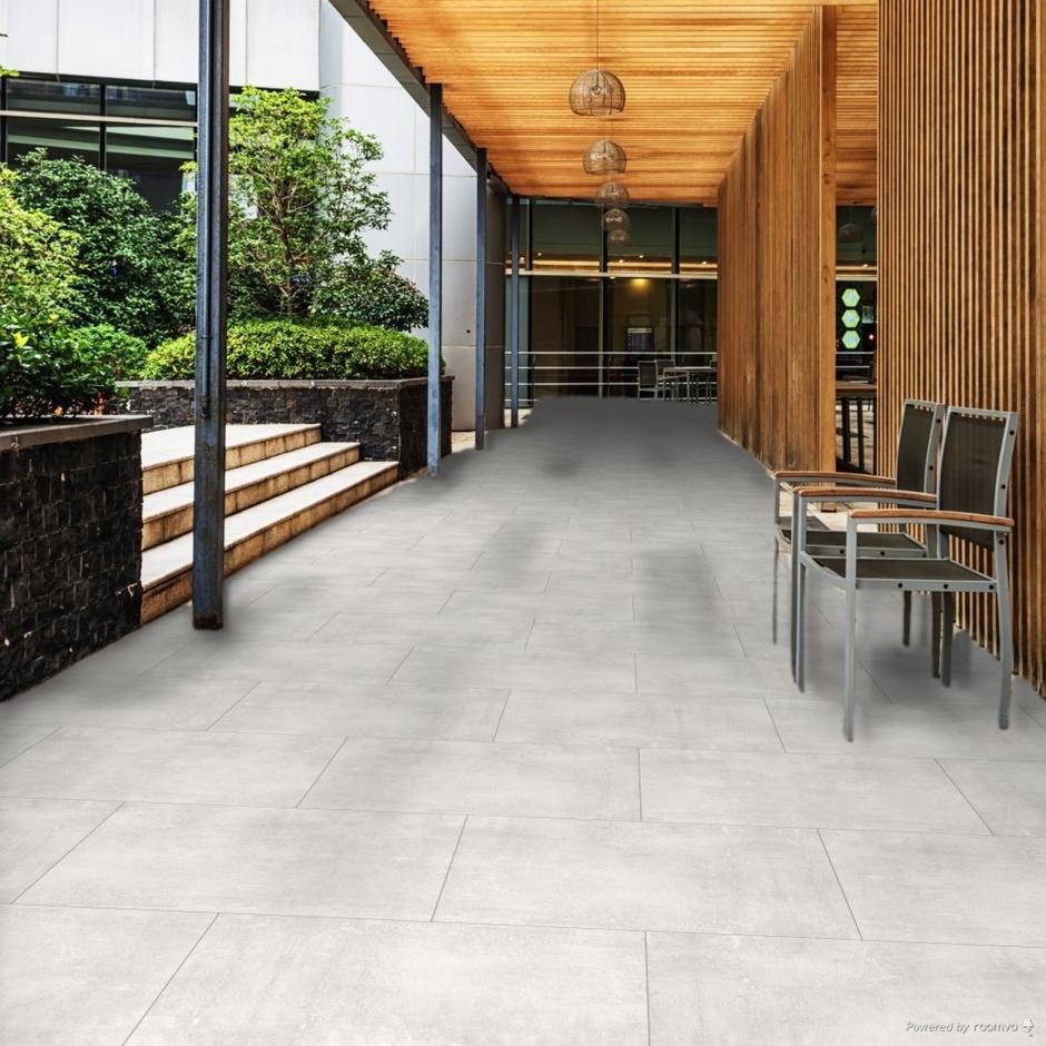 Volcano White Porcelain Paving Stone Zone & Landscaping Supplies