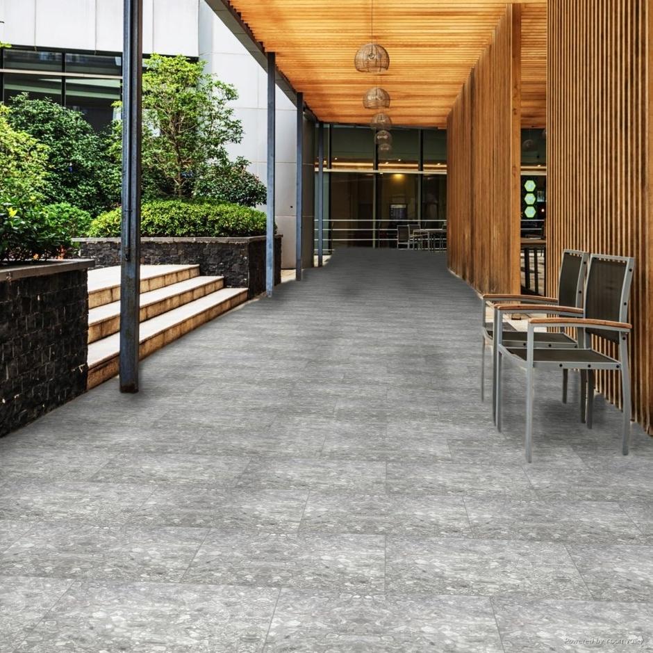 Terrazzano Grey Porcelain Paving garden patio porcelain slab