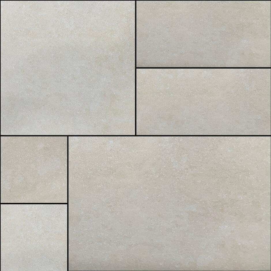 Jurassic Crema Porcelain Paving beige porcelain slabs patio pack