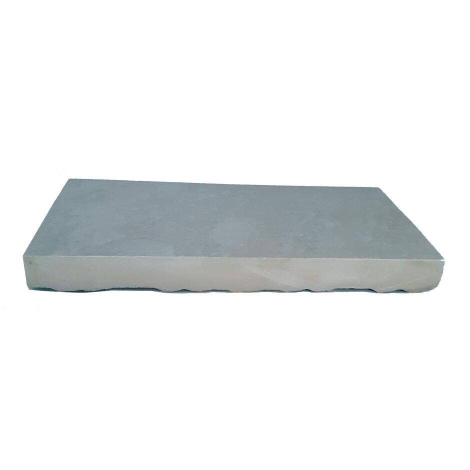 Sienna ocean mist porcelain cobble sett side on