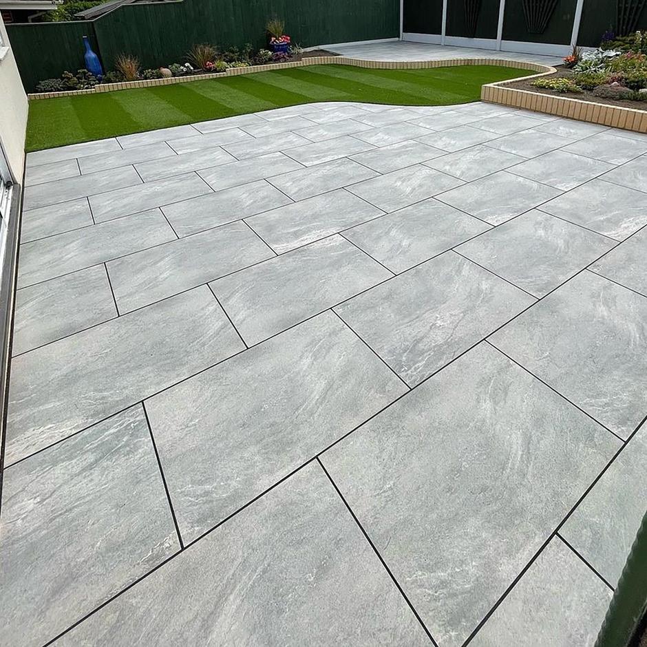 sienna jupiter grey porcelain paving