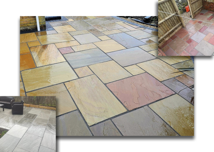 Indian sandstone paving slabs with interest free finance