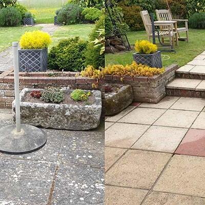 before and after photos of Azpects Easycare Black Spot Remover