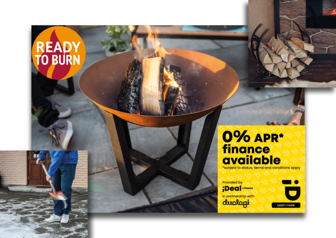 Stone zone's outdoor winter supplies; kiln-dried logs and white rock salt