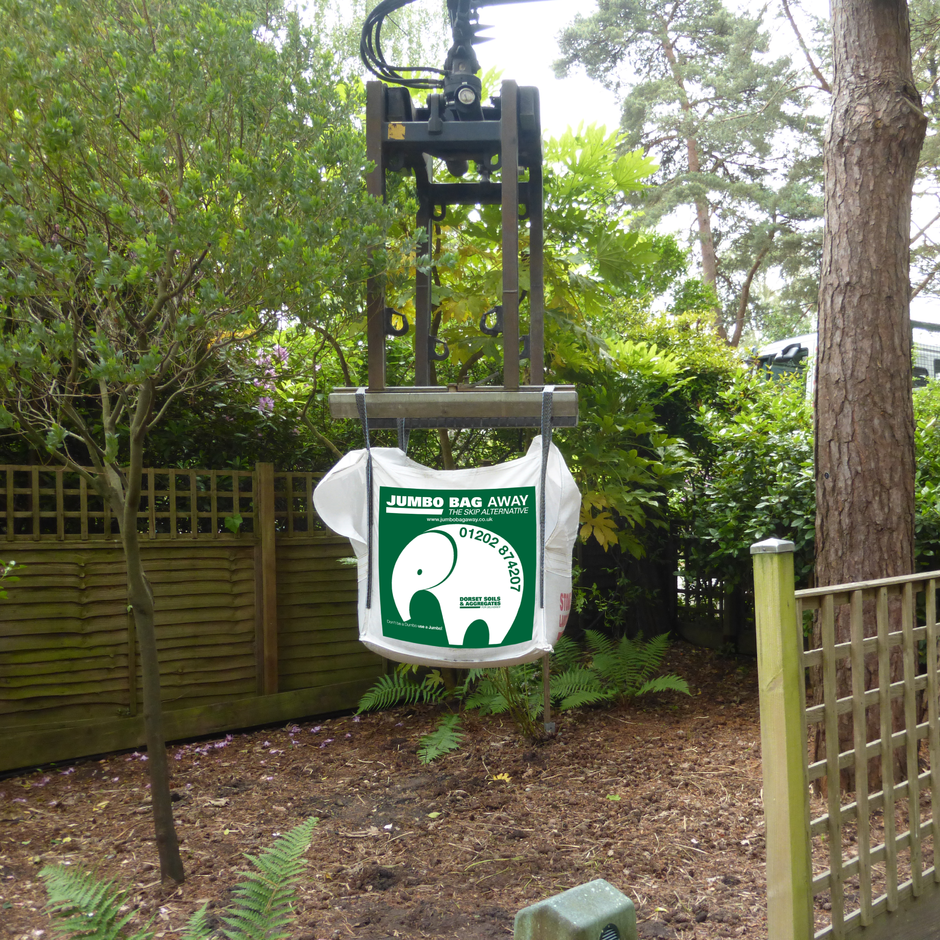 Stone zone jumbo bag being collected