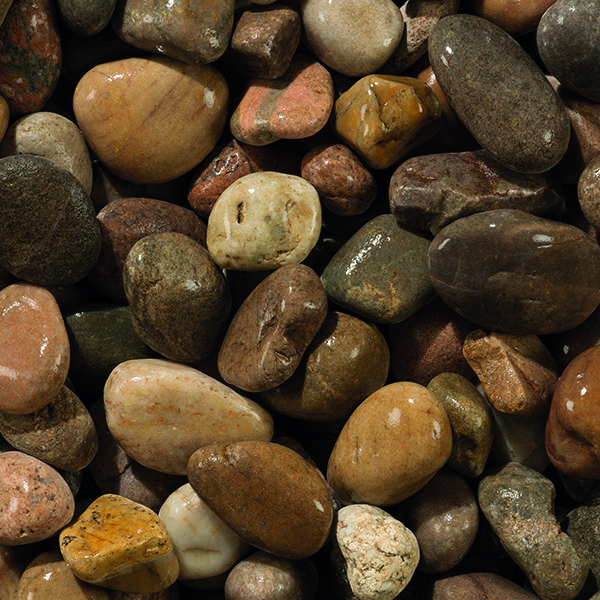 30-50mm scottish pebbles up-close wet