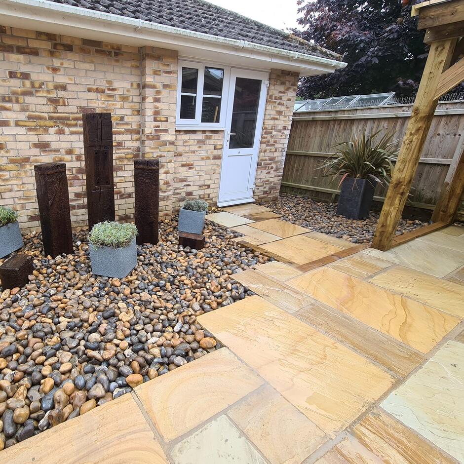 bright gold paving stones direct