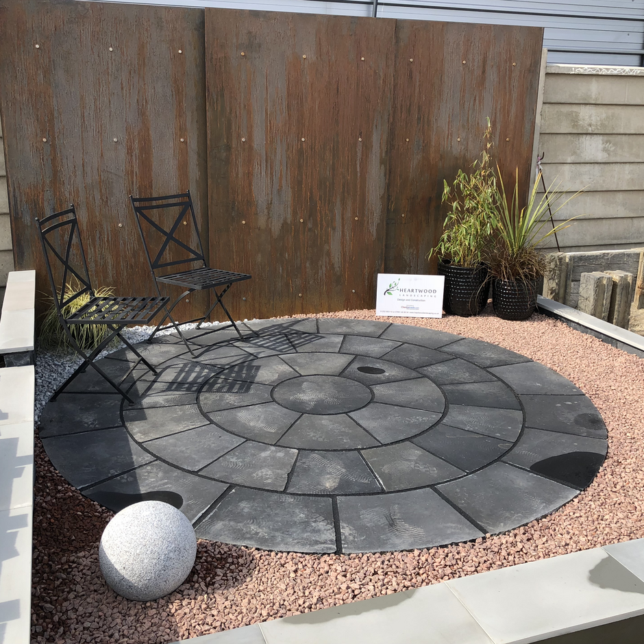 carbon black indian limestone circle kit