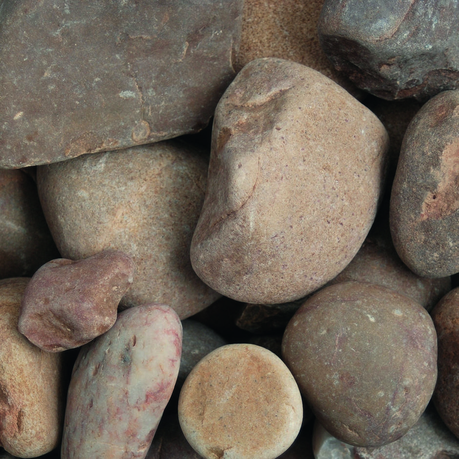 Tweed Cobbles 40-90mm dry garden stones