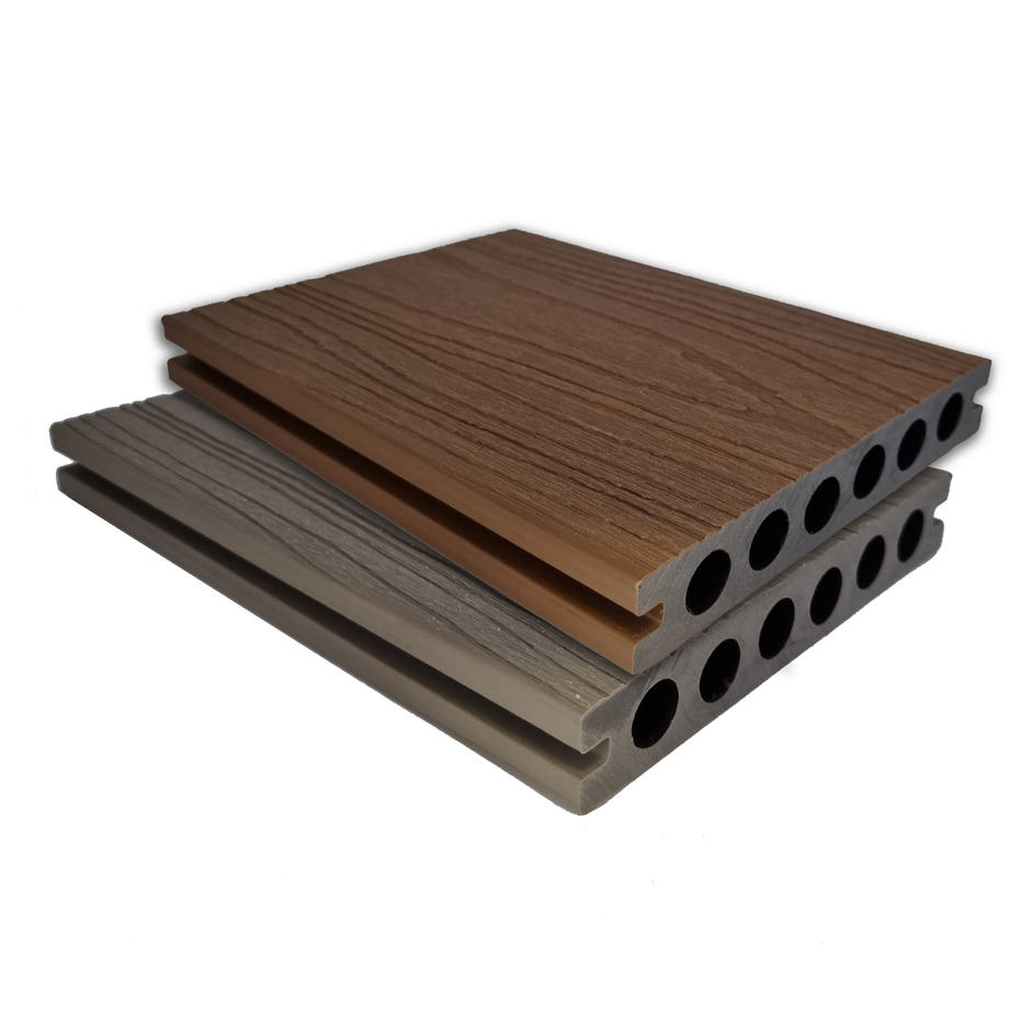 Wessex® Composite Decking, Teak/Antique, 3.6m Board brown garden decking board